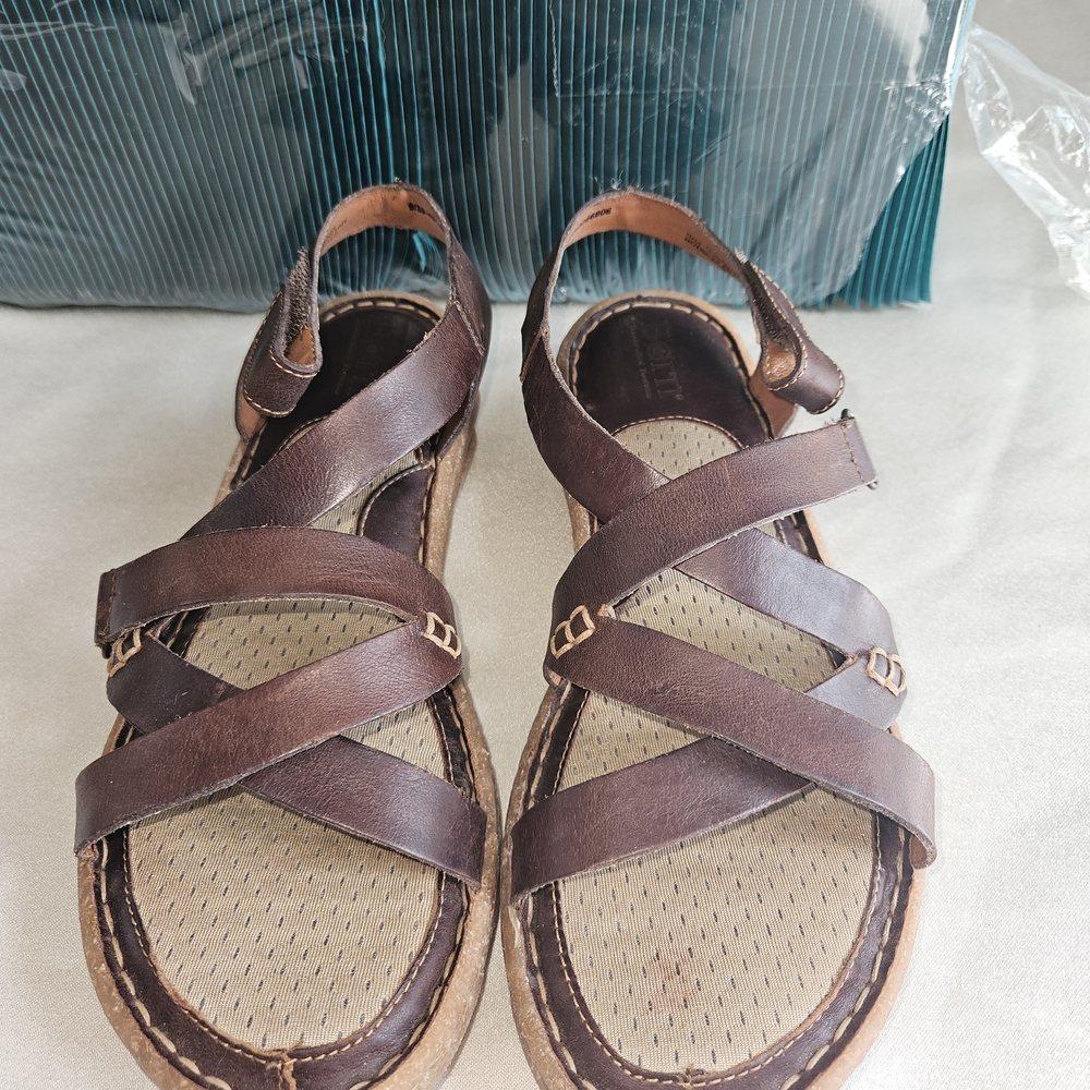 Born Brown Leather Sandals